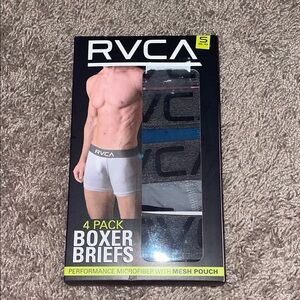 NWT RVCA Men's Boxer Briefs 4-Pack - size small